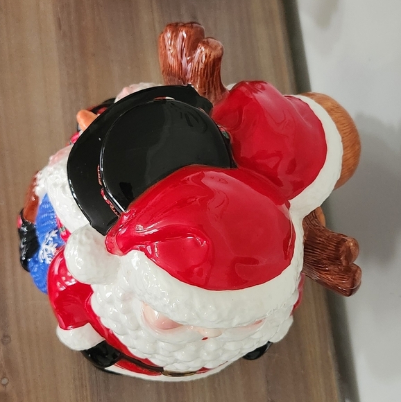 🎄🍪 Vintage 3D Christmas Cookie Jar – Mr. Moose, Santa & Frosty Amazing Design - Picture 8 of 16